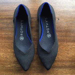 Rothy’s Points Point Toe Black Flats
